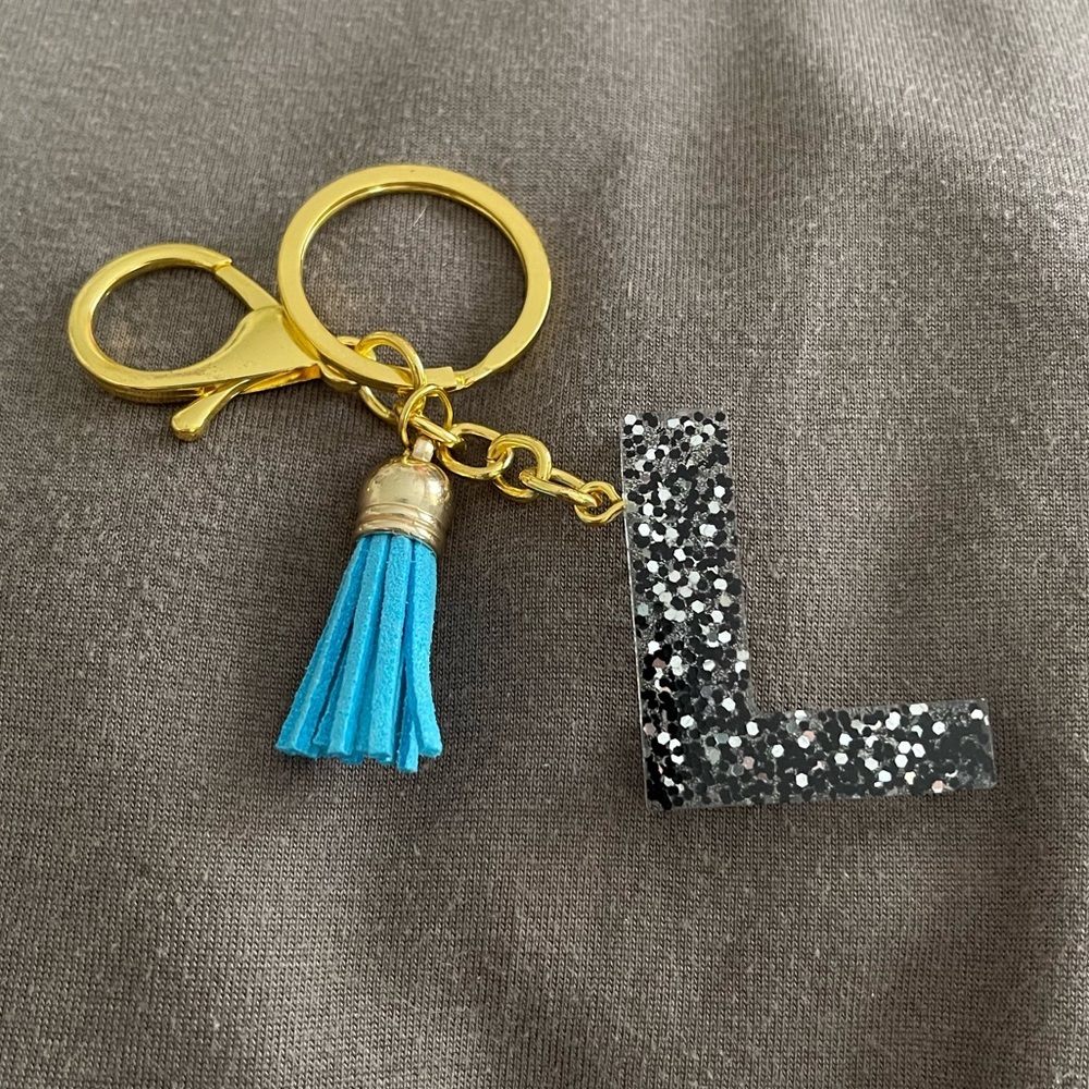 Handmade Letter "L" Keychain
